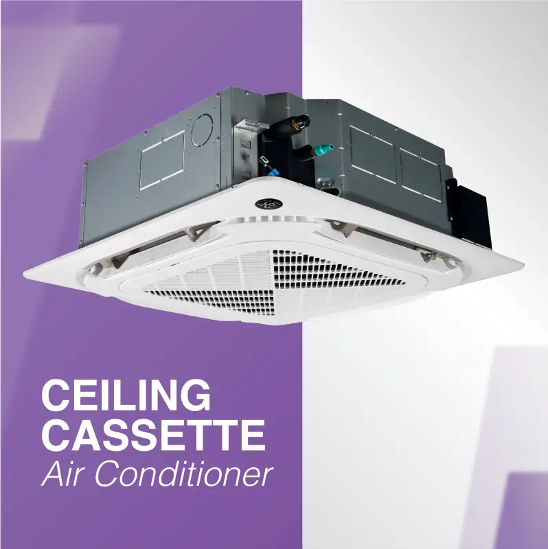 Cooper & Hunter 2 Zone 36,000 BTU OLIVIA Ductless Mini Split AC Ceiling Cassette 9k+24k - Image 4