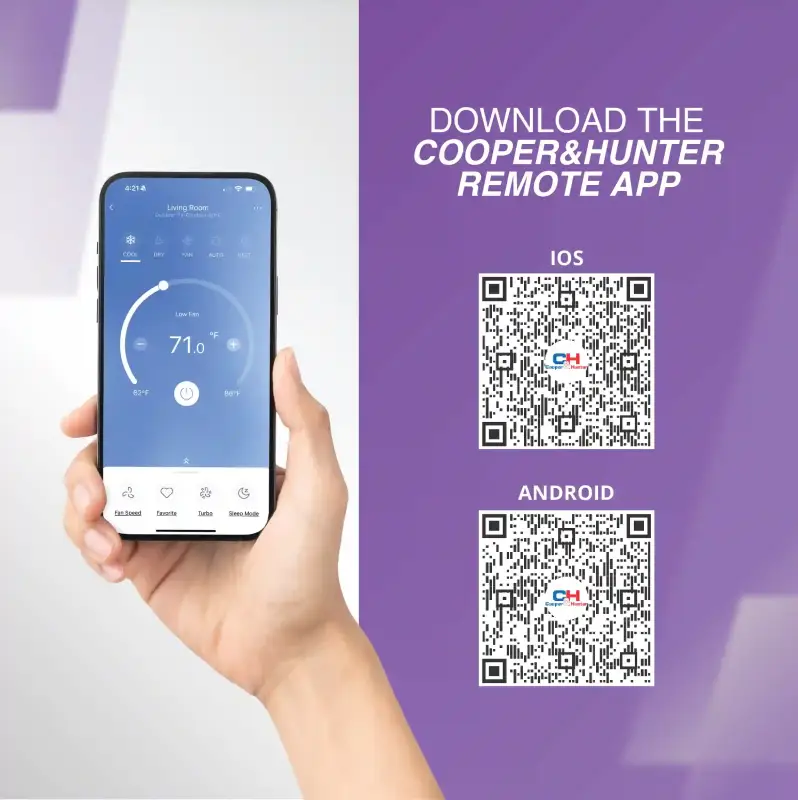 Cooper & Hunter Olivia Midnight 9,000 BTU Single Zone Wall Mount, 230V, R454B - Ductless Mini Split Air Conditioner Heat Pump - Image 6